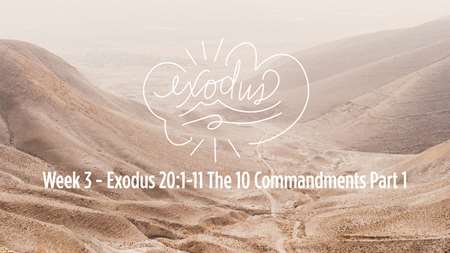 Thumbnail image for "Week 3 Exodus 20:1-11 The 10 Commandments Part 1"