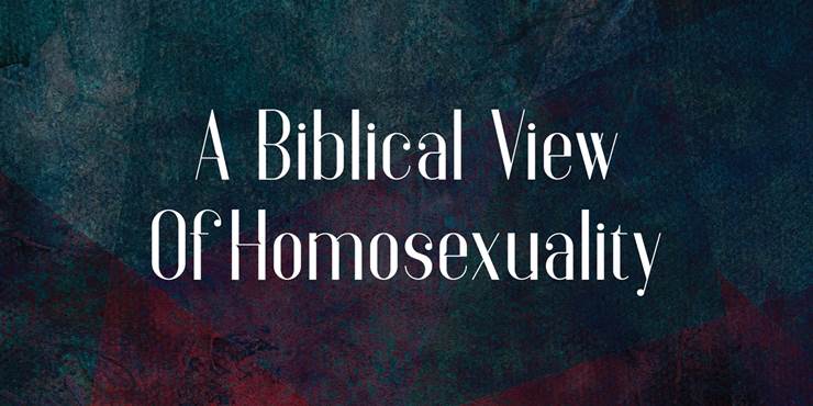 Thumbnail image for "A Biblical View of Homosexuality"